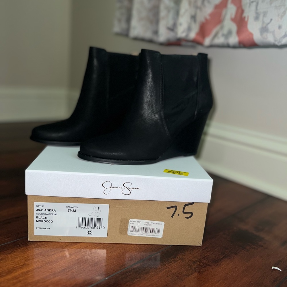 Brand New Jessica Simpson Wedge Boots